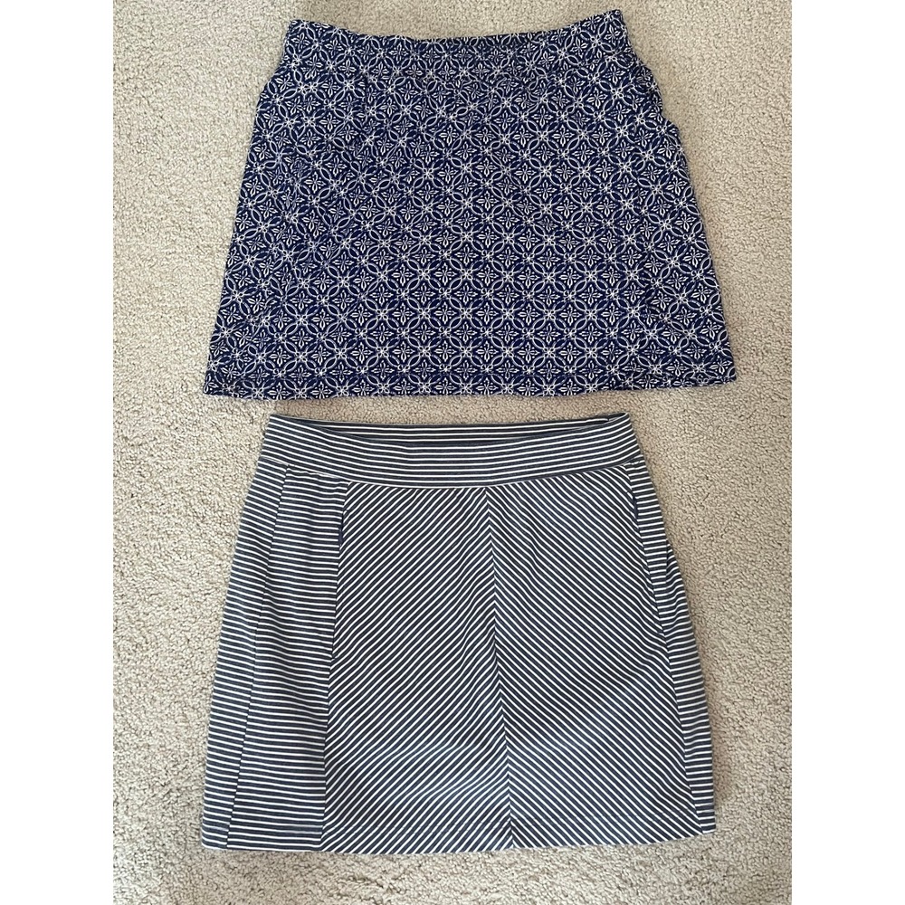 T by Talbots Womens Skort Bundle M Striped Geometric Activewear (IN#33)